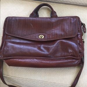 Vintage Leather Jack George’s women’s Brief Case